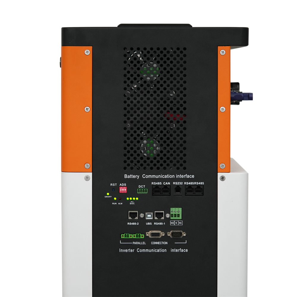 TezePower 51.2V 48V 100Ah 5kWh All in One Mobile ESS LiFePO4 Battery Built-in 5kw Inverter, BMS, MPPT, Active Balancer