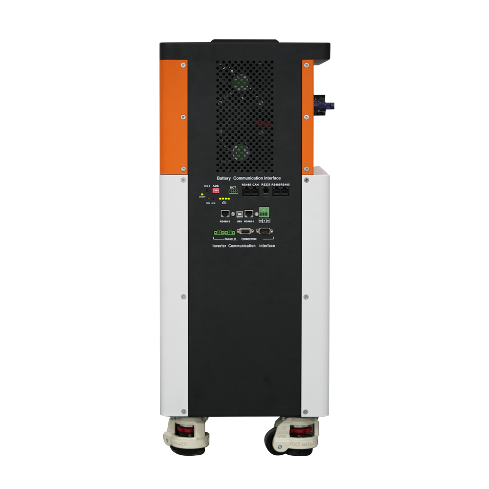 TezePower 51.2V 48V 100Ah 5kWh All in One Mobile ESS LiFePO4 Battery Built-in 5kw Inverter, BMS, MPPT, Active Balancer