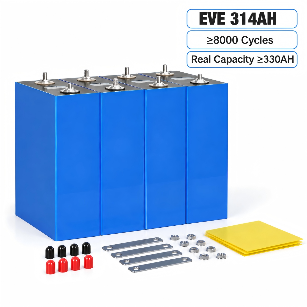 EVE 314Ah MB31 LiFePO4 Battery Cells - Brand New Grade A+ with QR Code