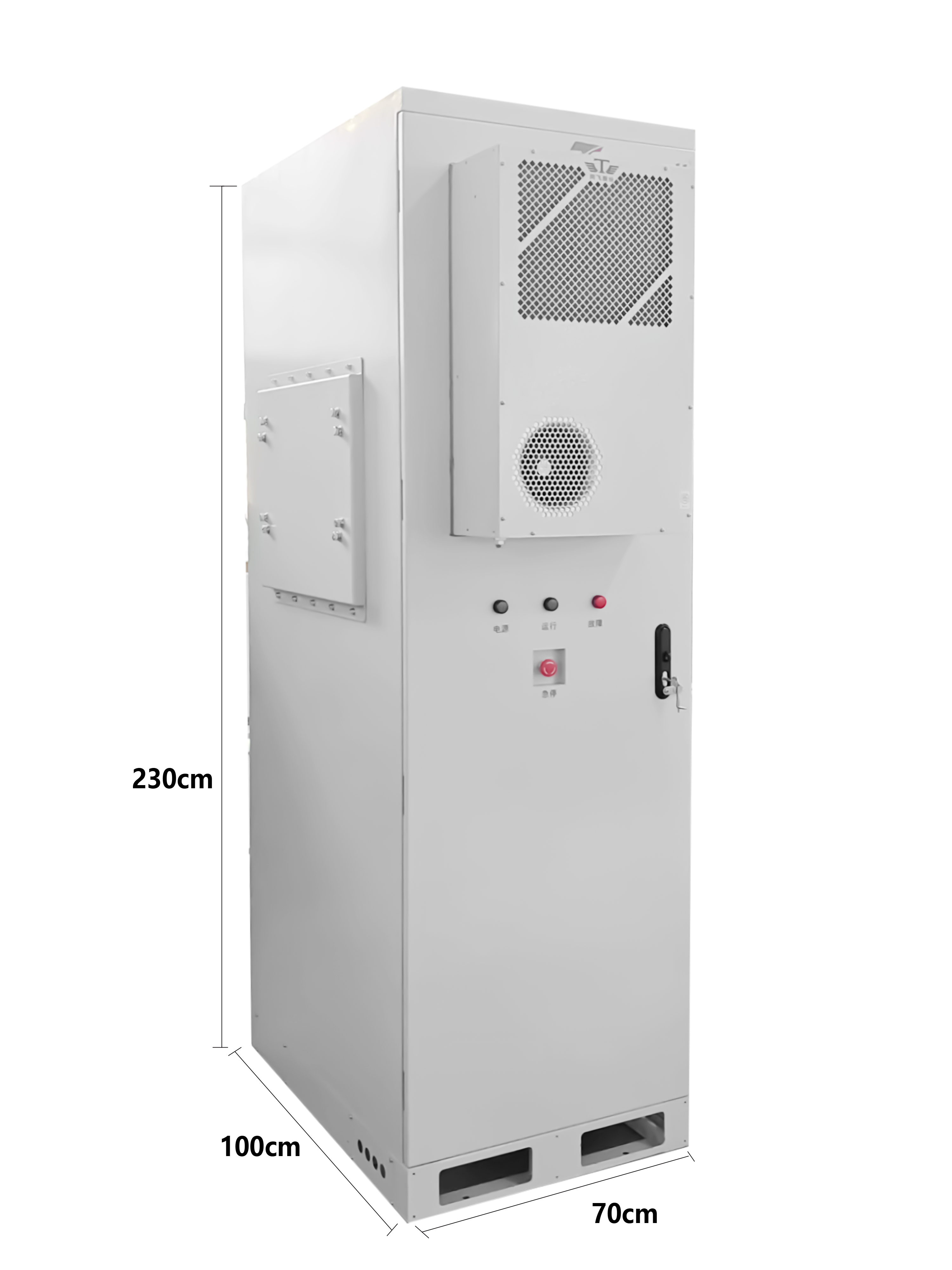 TezePower High Voltage Cabinet 100KWH 215KWH LiFePO4 Battery IP54 Protection Air Cooling Industrial & Commercial Use, Scalable DC Power Cabinet with BMS Integration