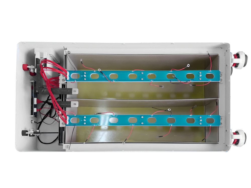 New TezePower DIY Case Kits for 51.2V 300Ah 280Ah 314AH LiFePO4 Battery Case Set Vertical DIY Box with Circuit Breaker, Built in Bluetooth JK 200A BMS, 2A Auto-Balancing