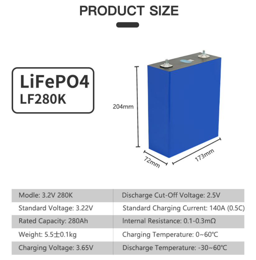 New-EVE 280K LiFePO4 Battery Cells - Brand New Grade A with QR Code-TezePower