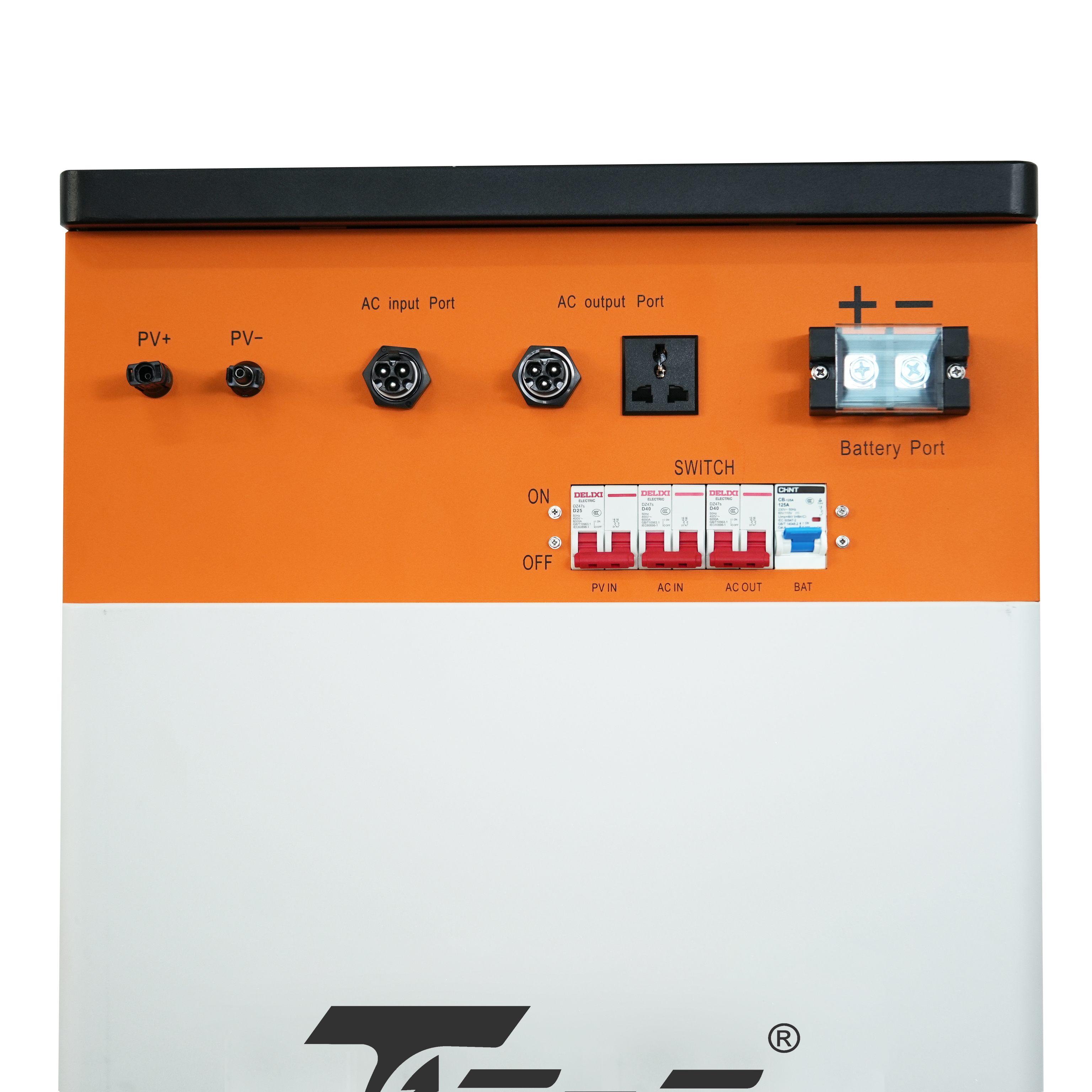 TezePower 51.2V 48V 300Ah All in One 15kWh LiFePO4 Battery Mobile ESS Built-in 5kw Inverter, BMS, MPPT, Active Balancer