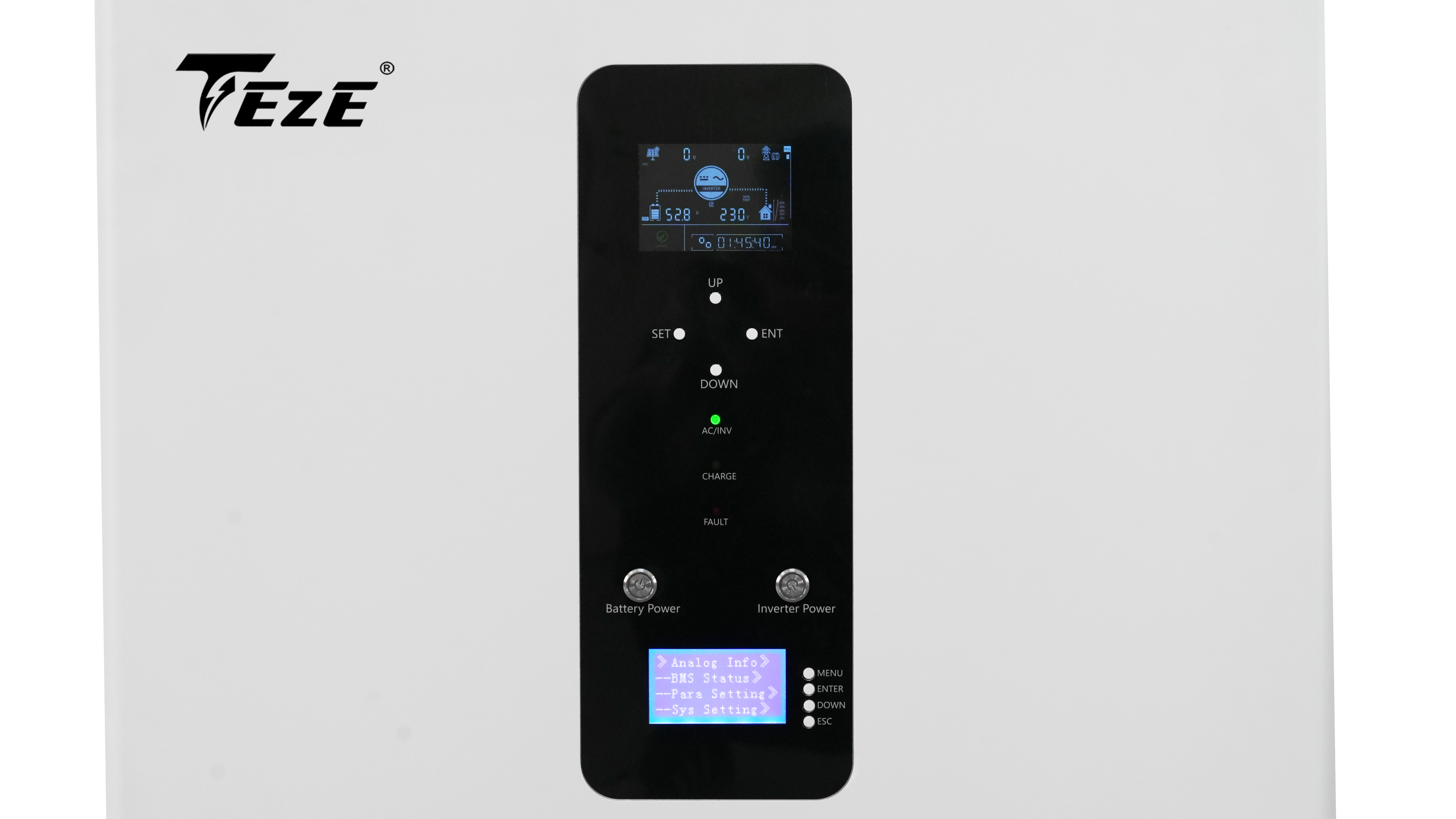 TezePower 51.2V 48V 400Ah 20kWh All in One LiFePO4 Battery Mobile ESS Built-in 10kw Inverter, BMS, MPPT, Active Balancer-TezePower