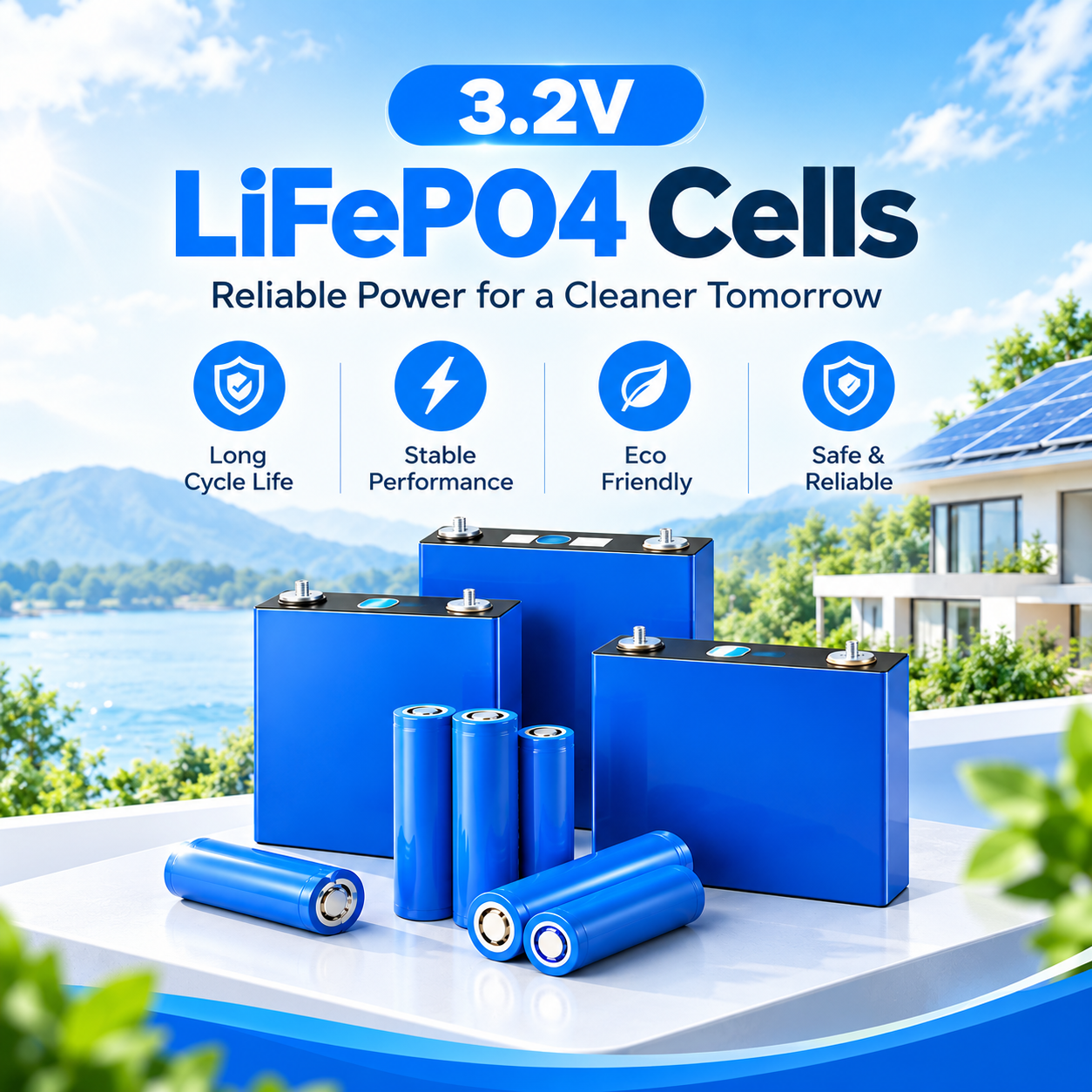 3.2V LiFePO4 Cells