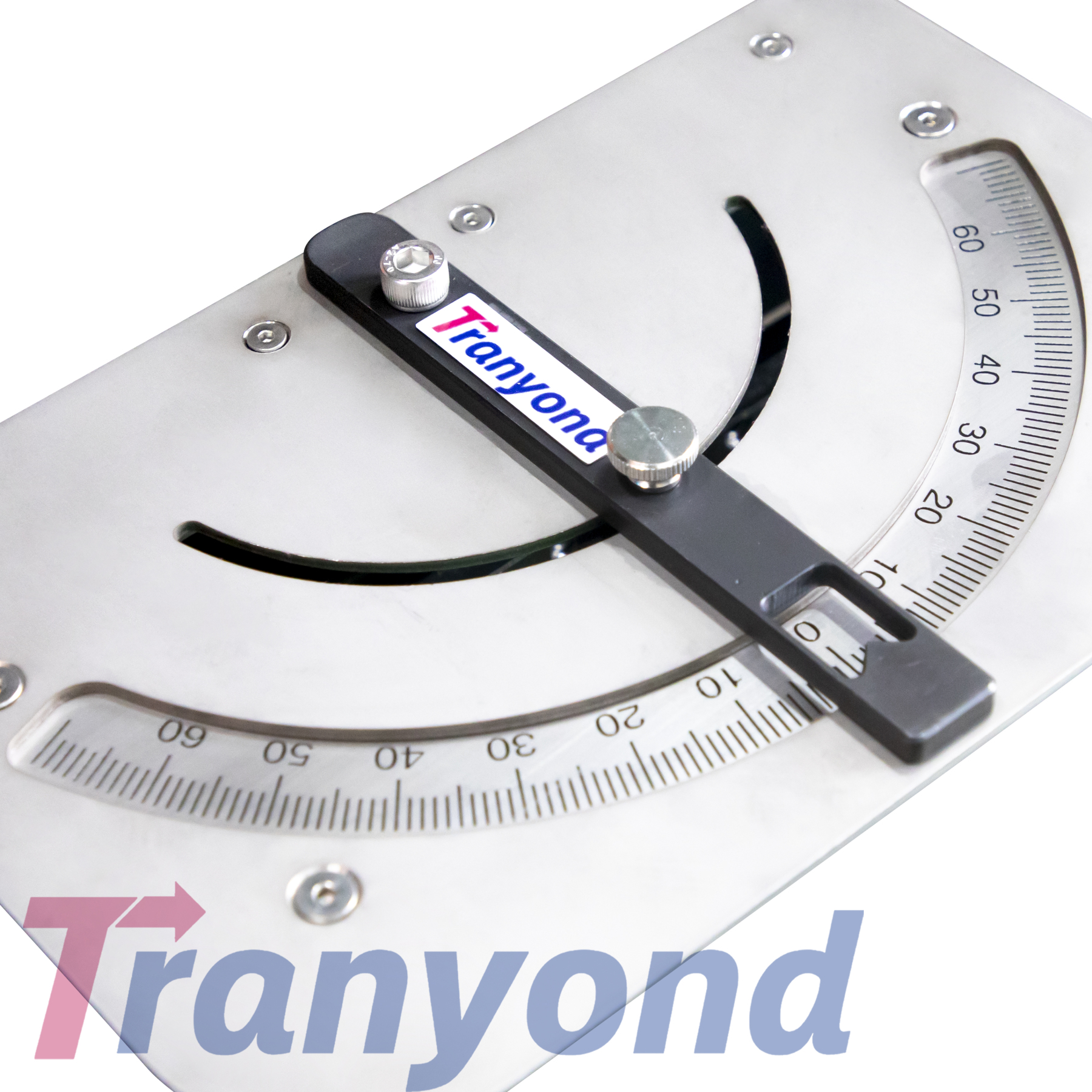 Magnetic squaring arm for press brake