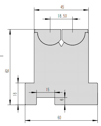 Markfree bending die （Roka-V seris 0.5mm-6mm）