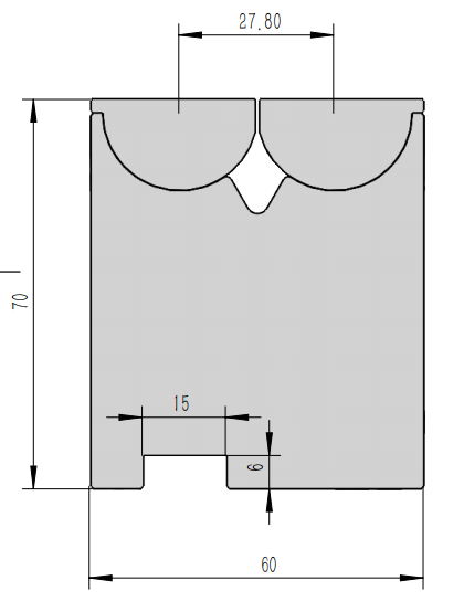 Markfree bending die （Roka-V seris 0.5mm-6mm）