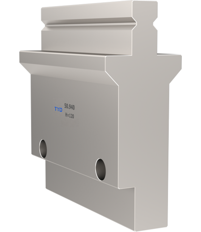 Press brake tooling adapter used to compare clamping interfaces
