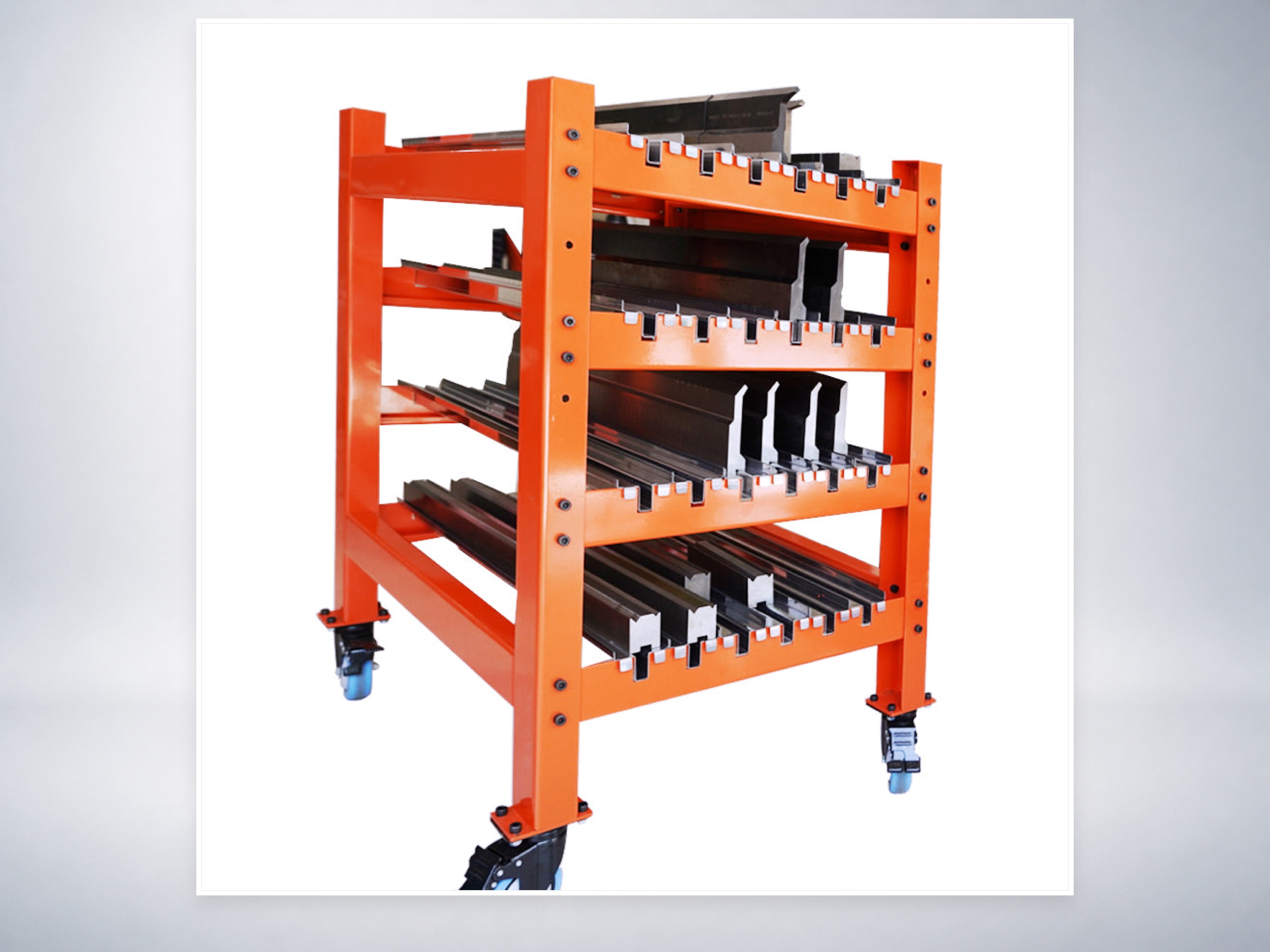 Tranyond press brake tooling storage trolley - application view