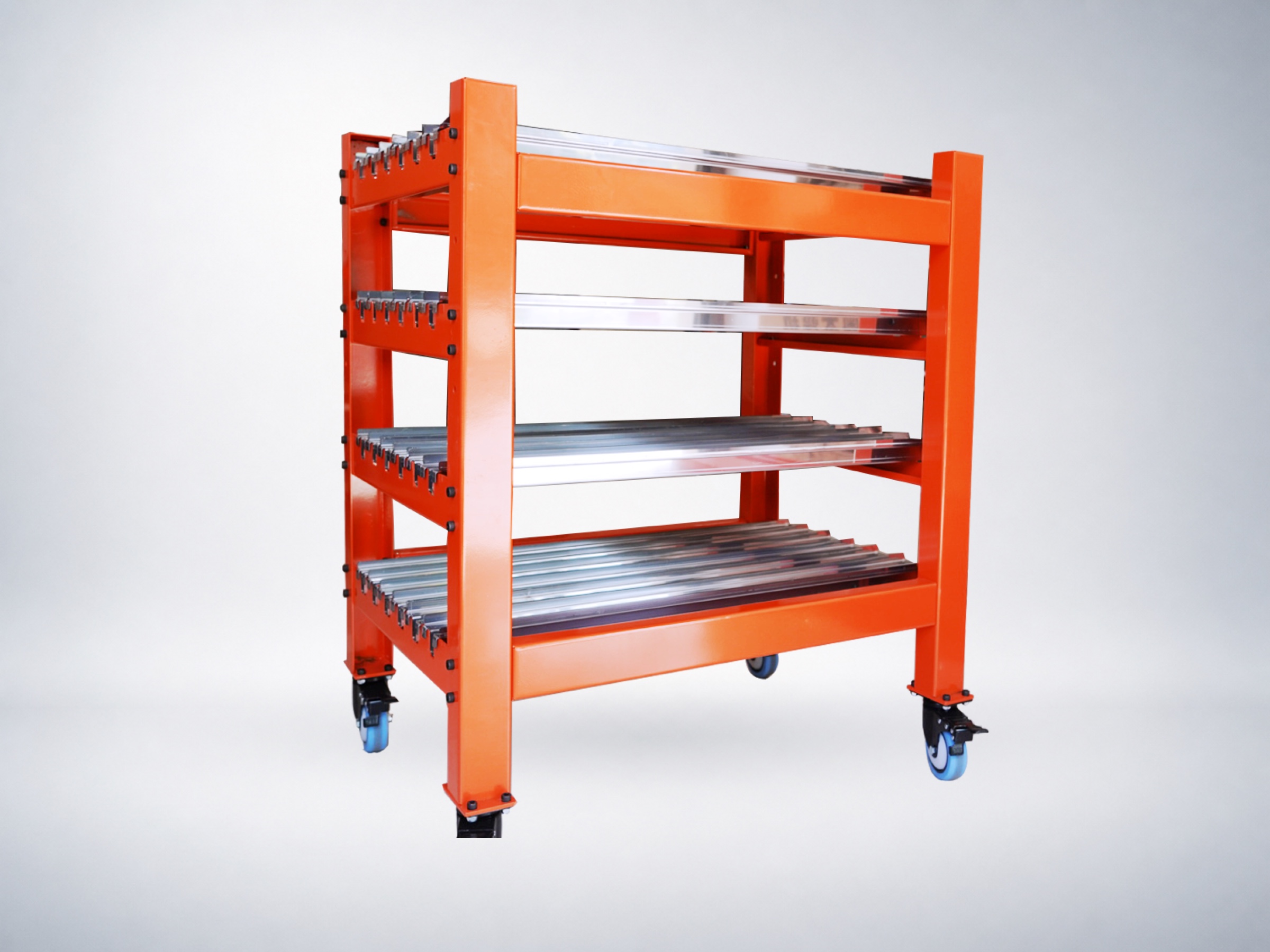 Tranyond press brake tooling storage trolley - feature detail