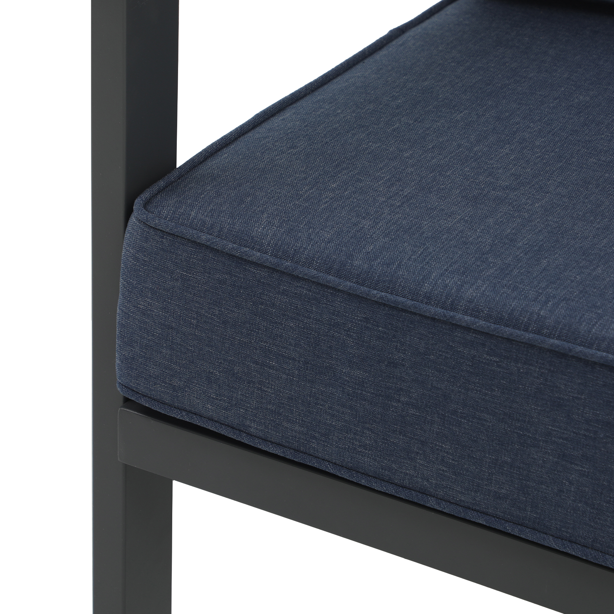 4Pcs Aluminum Outdoor Conversation Set With Cushions And Coffee Table