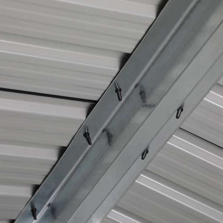 10' x 8' Outdoor Storage Shed, Metal Garden Tool Shed with Lockable Door