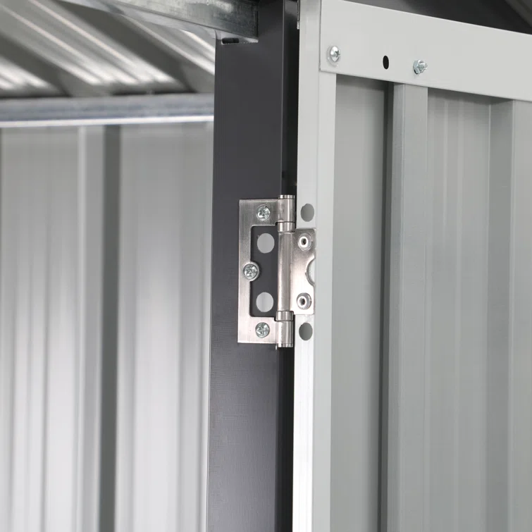 10' x 8' Outdoor Storage Shed, Metal Garden Tool Shed with Lockable Door