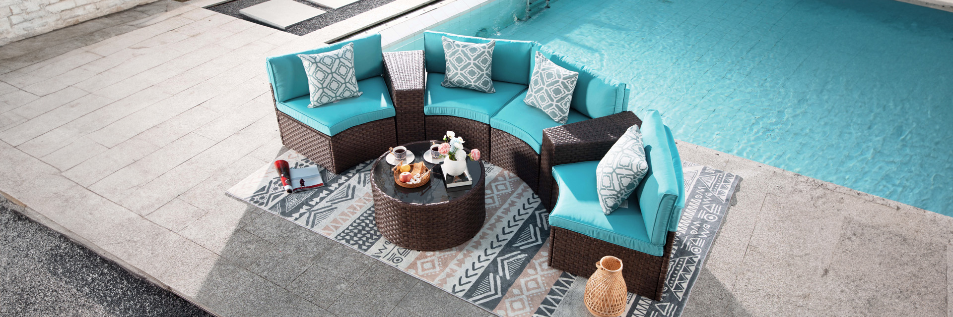 Affordable Outdoor Patio Furniture - Orange-Casual