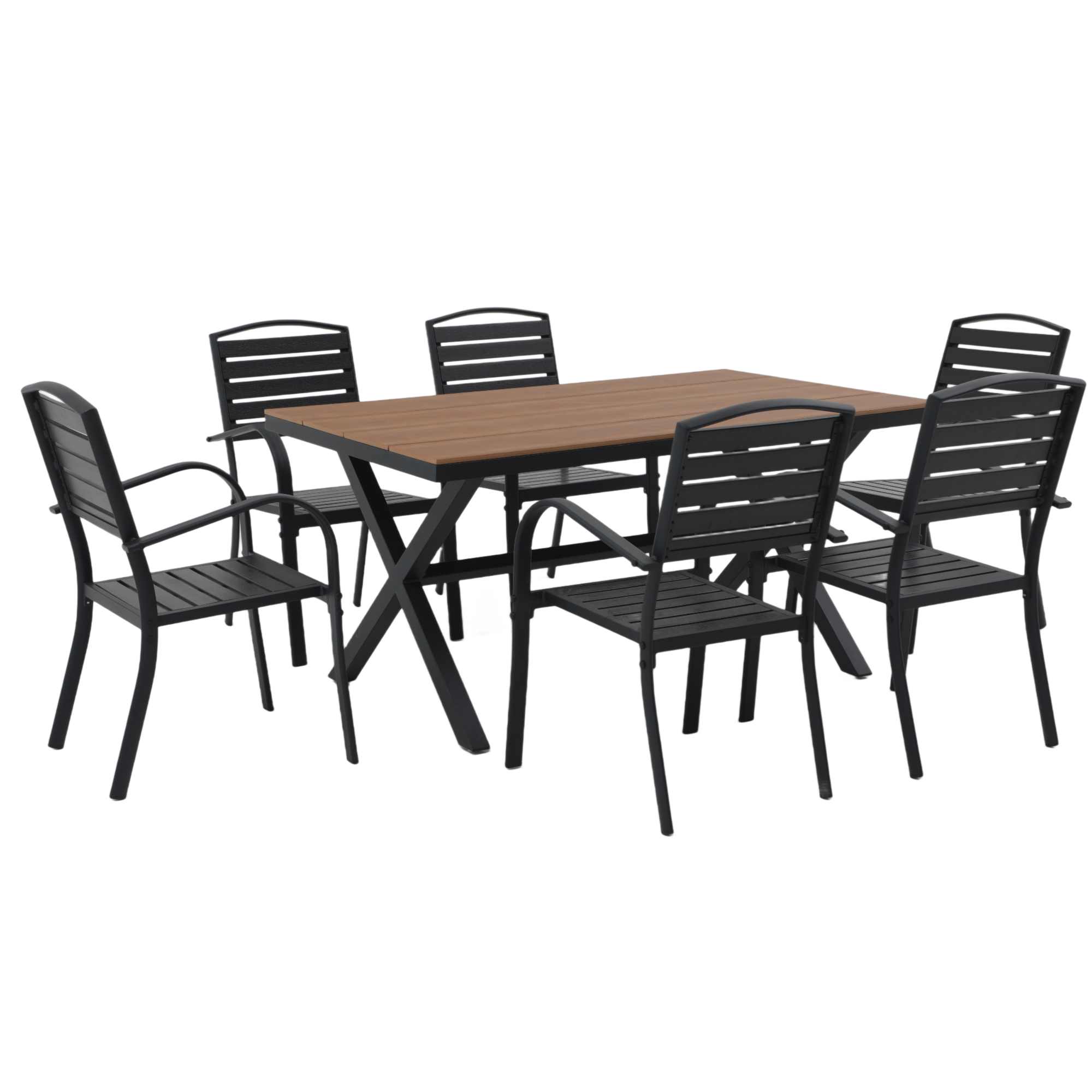 outdoor metal chair and table set