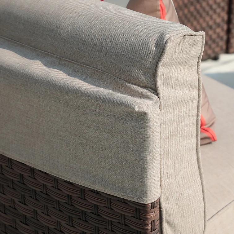 11pcs Outdoor Curved Sofas Wicker Half-Moon Sectional Set, 4 Colors