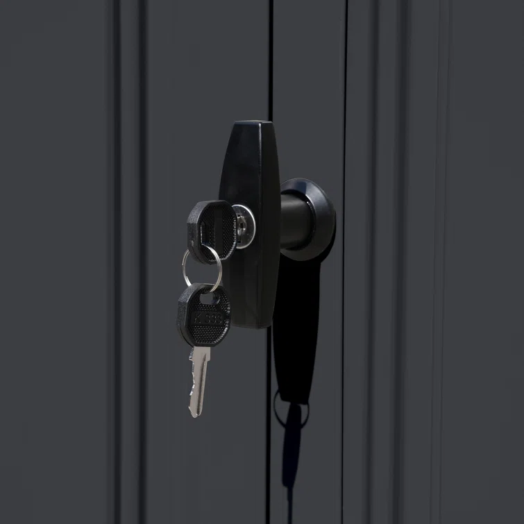 10' x 8' Outdoor Storage Shed, Metal Garden Tool Shed with Lockable Door