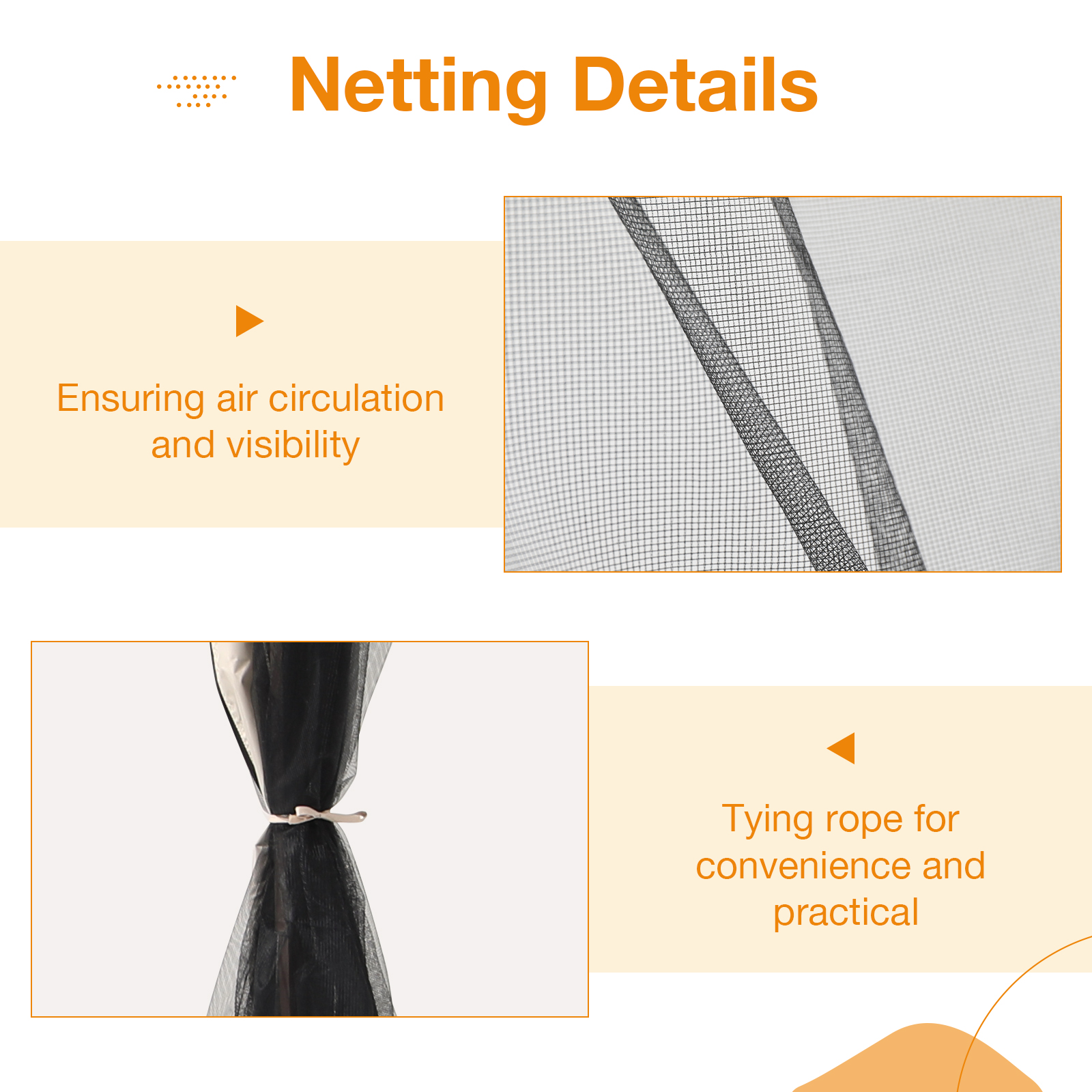 13’x13’ Pop Up Gazebo With Mosquito Netting, Outdoor Canopy Tent Shade, 5 colors, Metal Frame