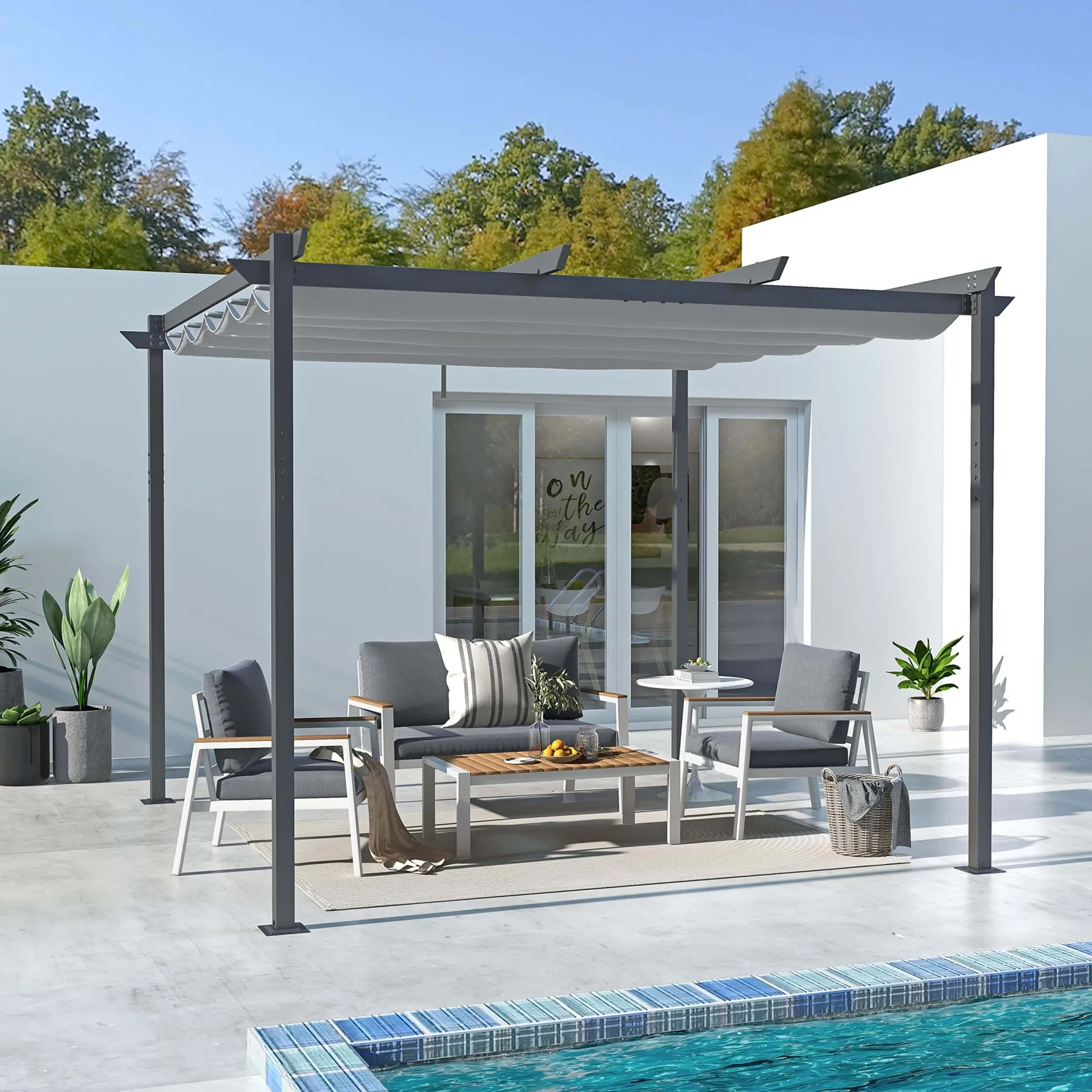 affordable outdoor furniture for balcony, patio, garden - Orange Casual