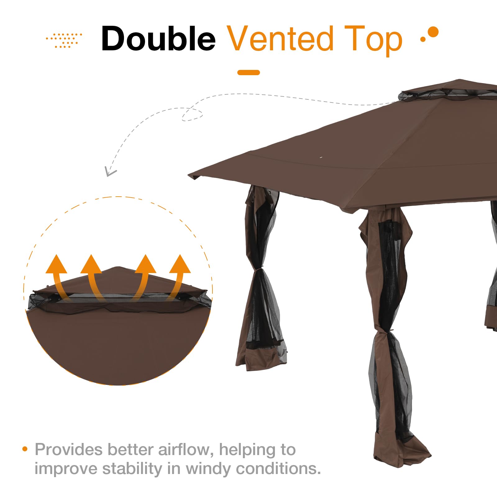 Tent Z Shade 13 X 13 13'x13' Pop Up Gazebo With Mosquito Netting