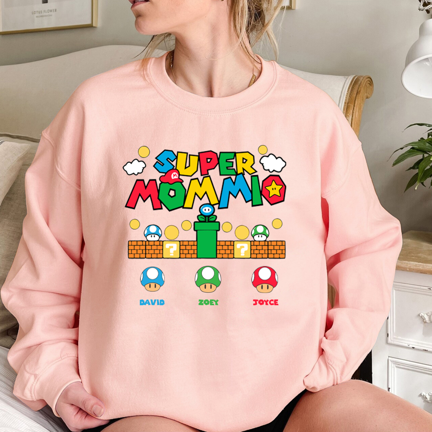 Personalized Super Mommio Shirt Mothers Day Gift