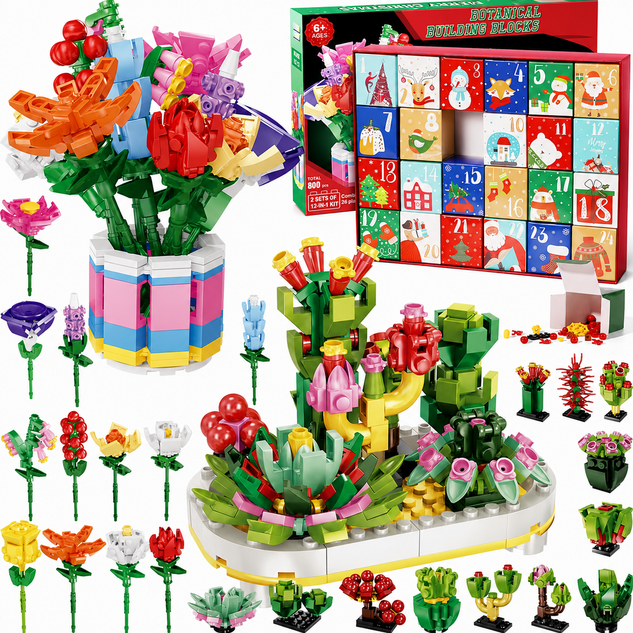 Christmas Floral Calendar DIY Kit