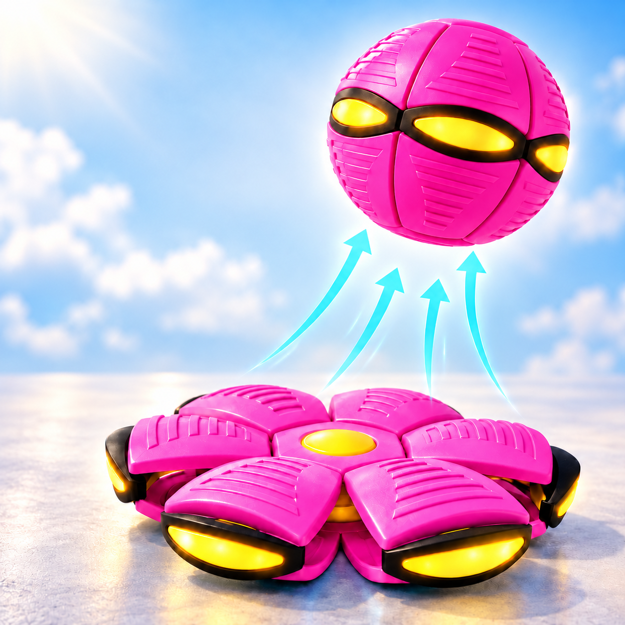 Magic Pop-Up Flying Saucer Ball Toy