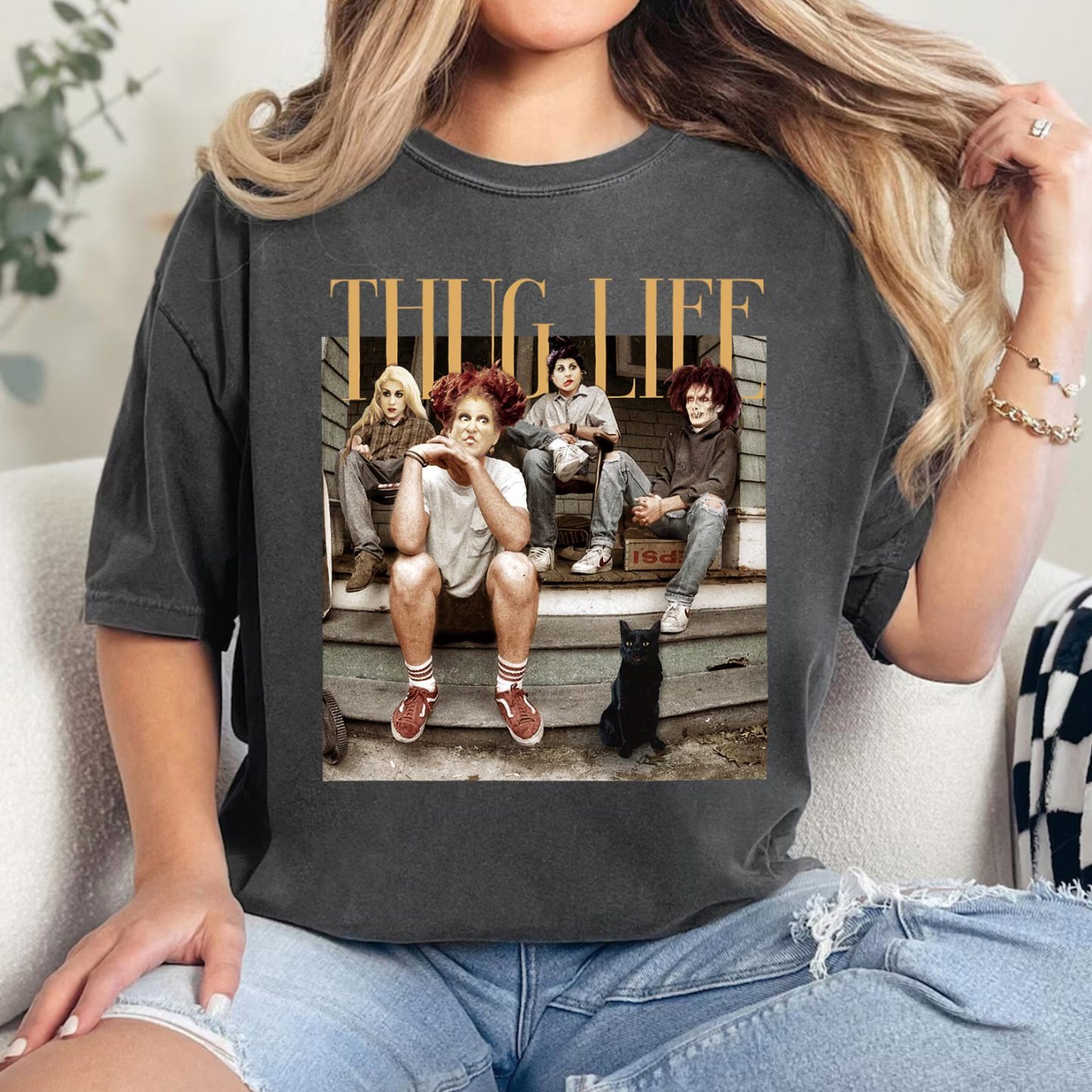 Thug Life Bad Witches Halloween Vintage T-Shirt/Crewneck/Hoodie