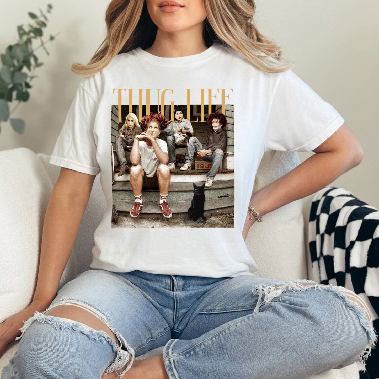 Thug Life Bad Witches Halloween Vintage T-Shirt/Crewneck/Hoodie