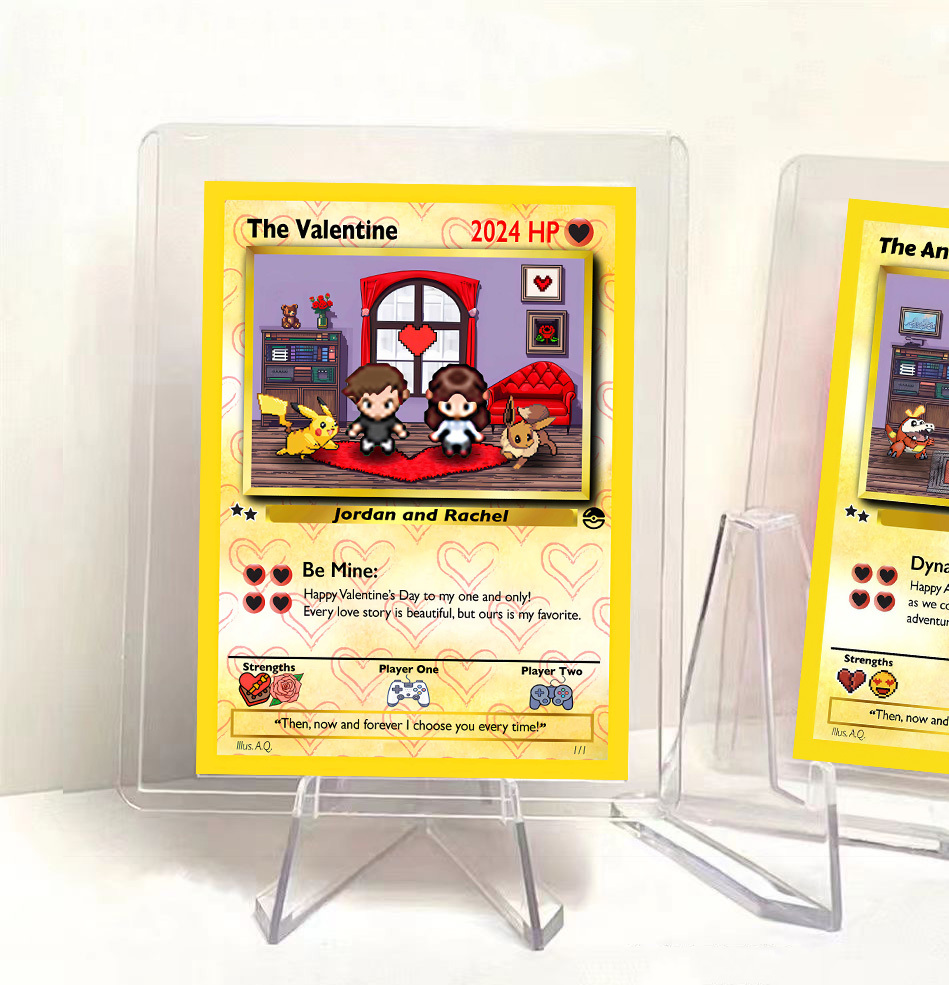 Personalized Anime Game Card Valentine‘s Day Gift 2 pcs💕