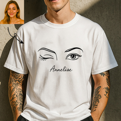Personalized Eye Line Art Shirt