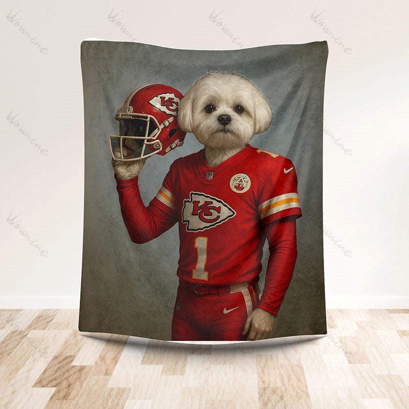 Custom American Football Pet NFL NCAA Blanket