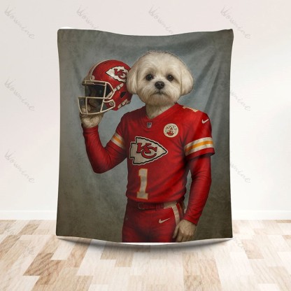 Custom American Football Pet NFL NCAA Blanket