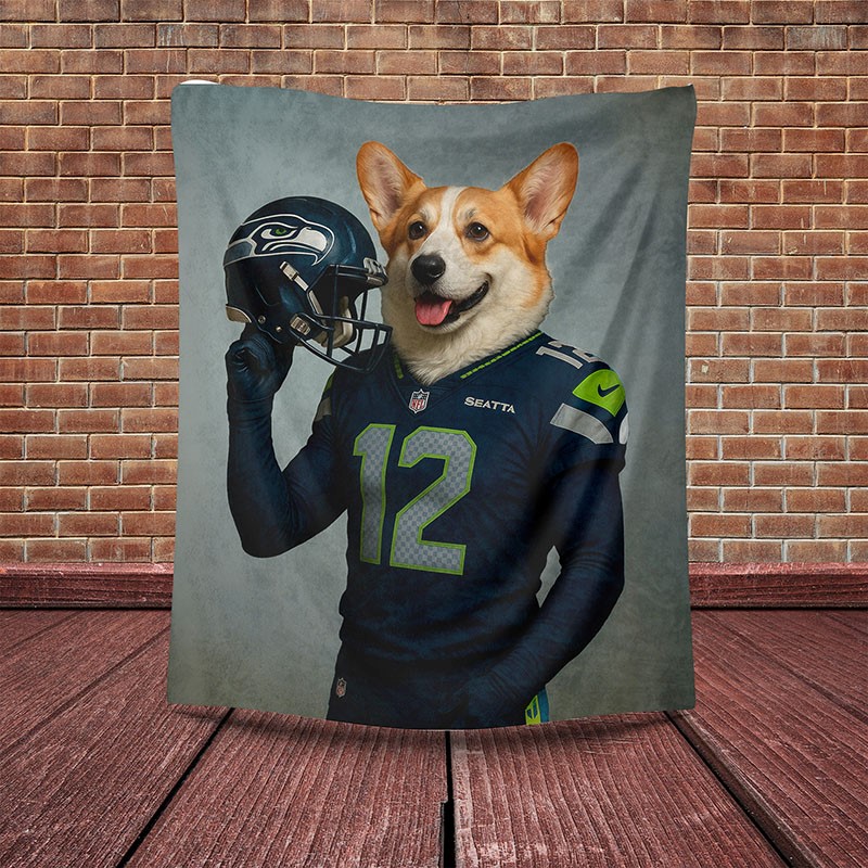 Custom American Football Pet NFL NCAA Blanket