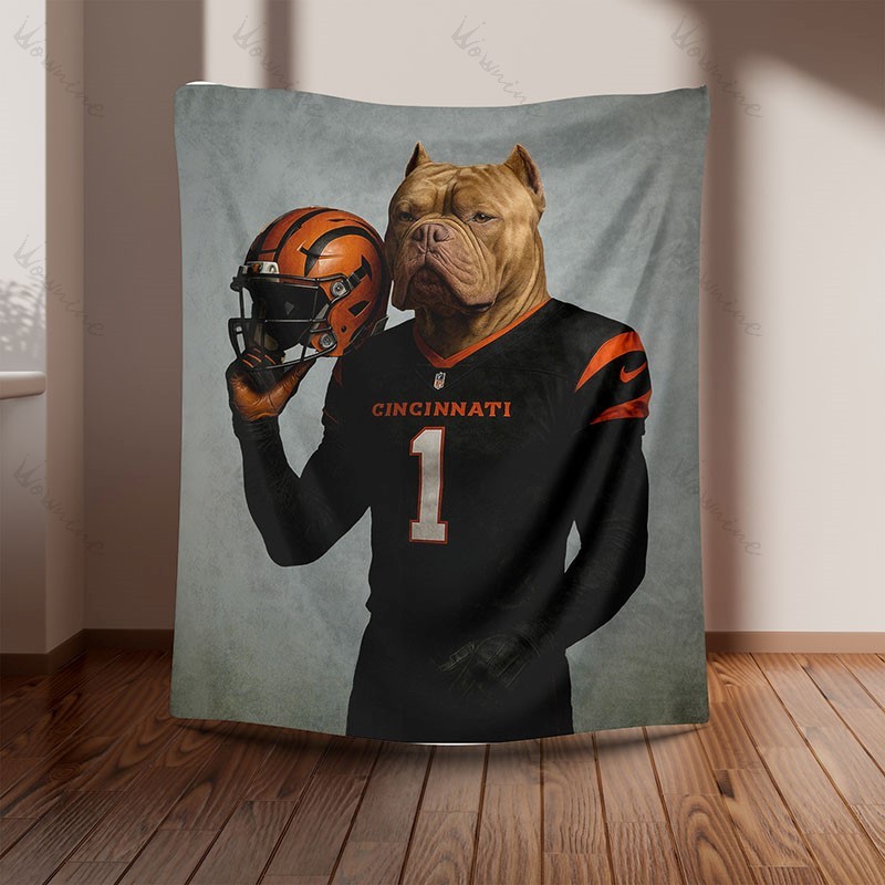 Custom American Football Pet NFL NCAA Blanket