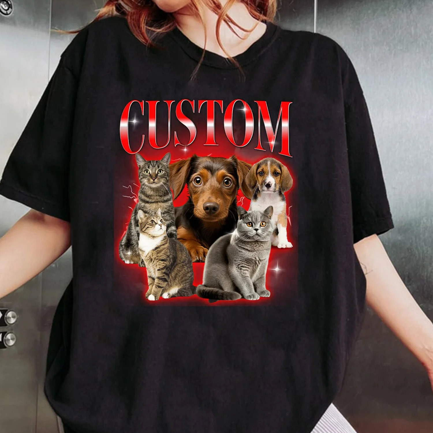 Custom Vintage Pet Shirt/Sweatshirt/Hoodie🐶🐱