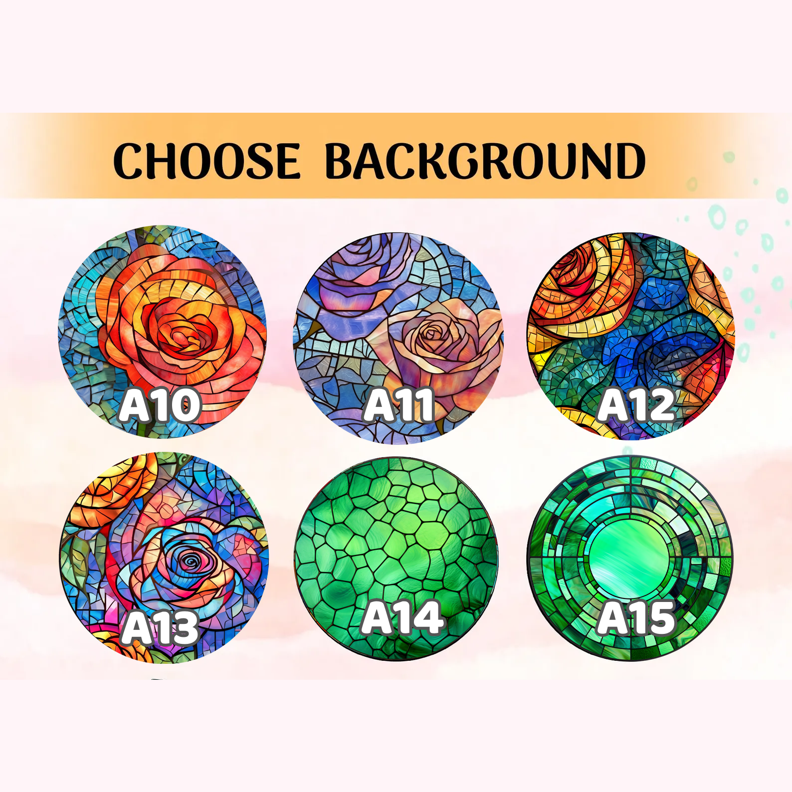 Custom Family Photo Stained Glass Suncatcher