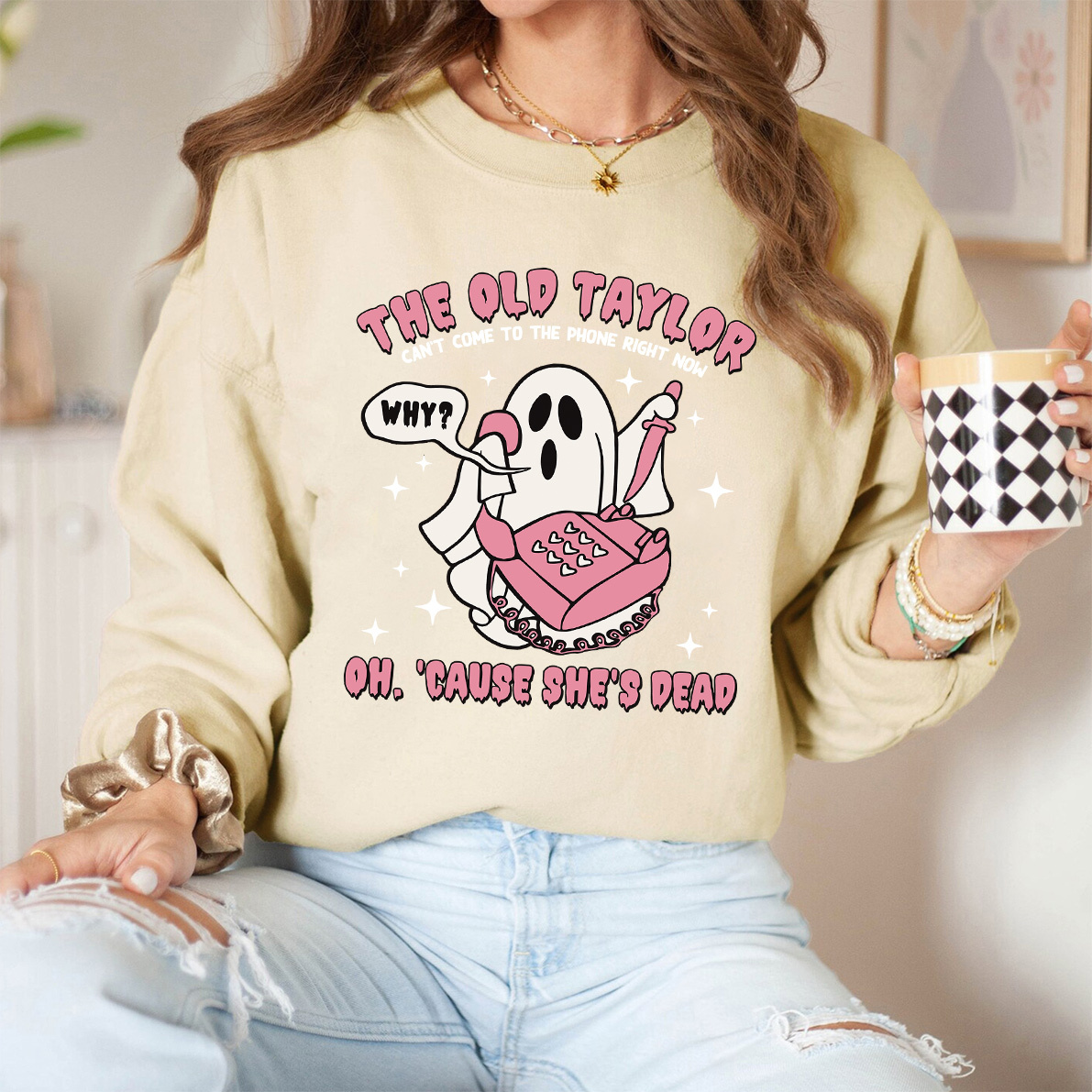 Halloween Songs Ghost Sweatshirt