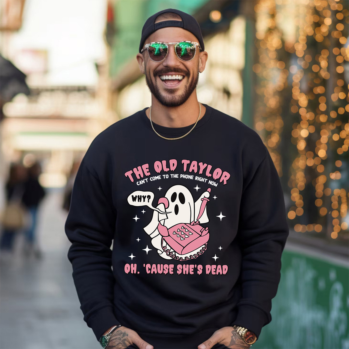 Halloween Songs Ghost Sweatshirt