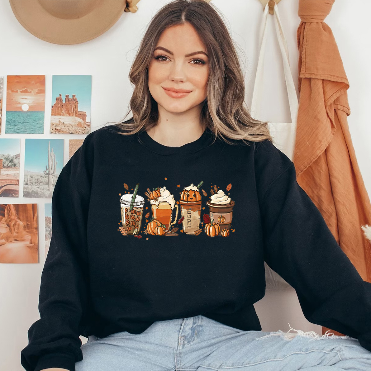Fall Coffee Shirt, Pumpkin Spice Latte T-shirt/Crewneck/Hoodie