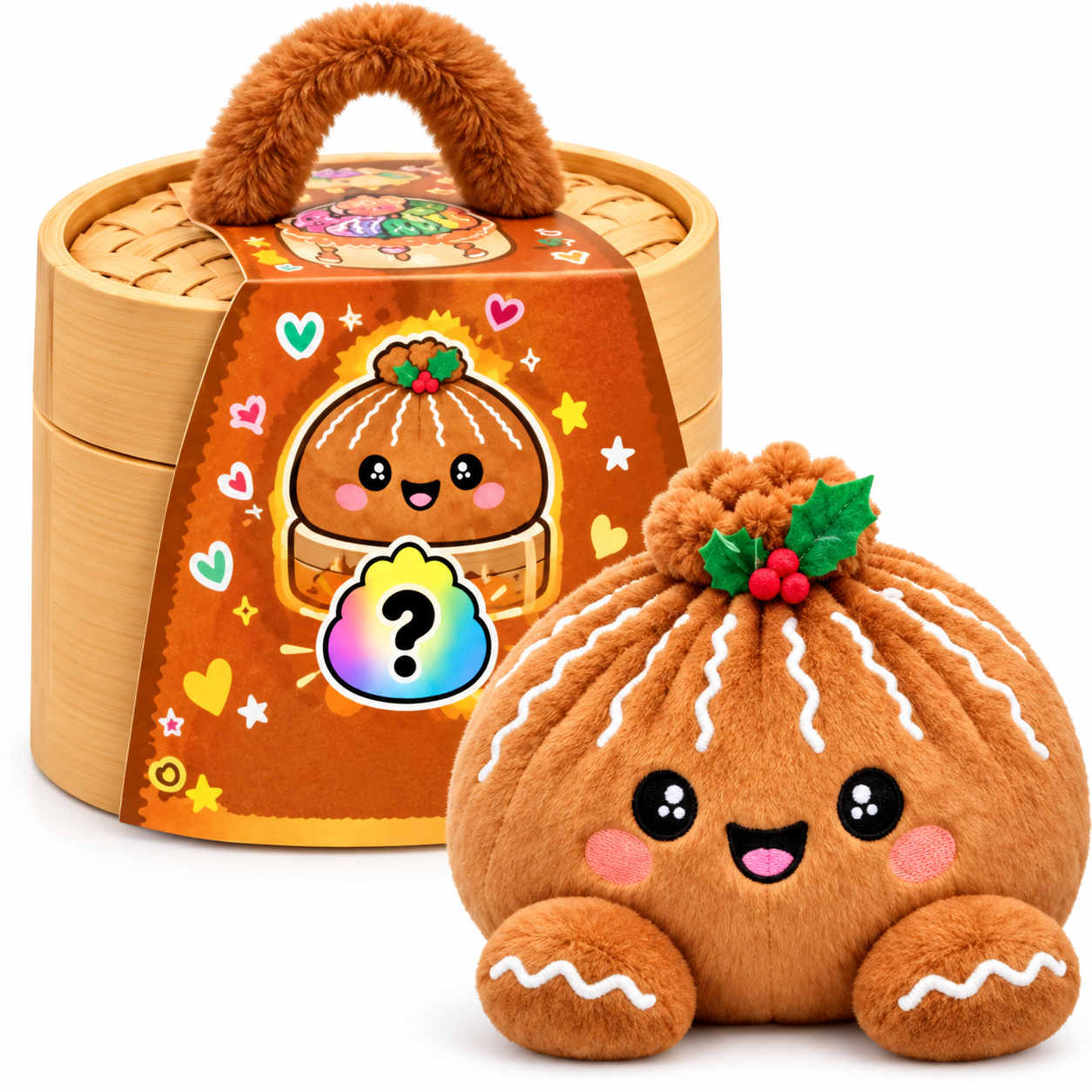 Cute Plush Dumpling - Christmas Gingerbread