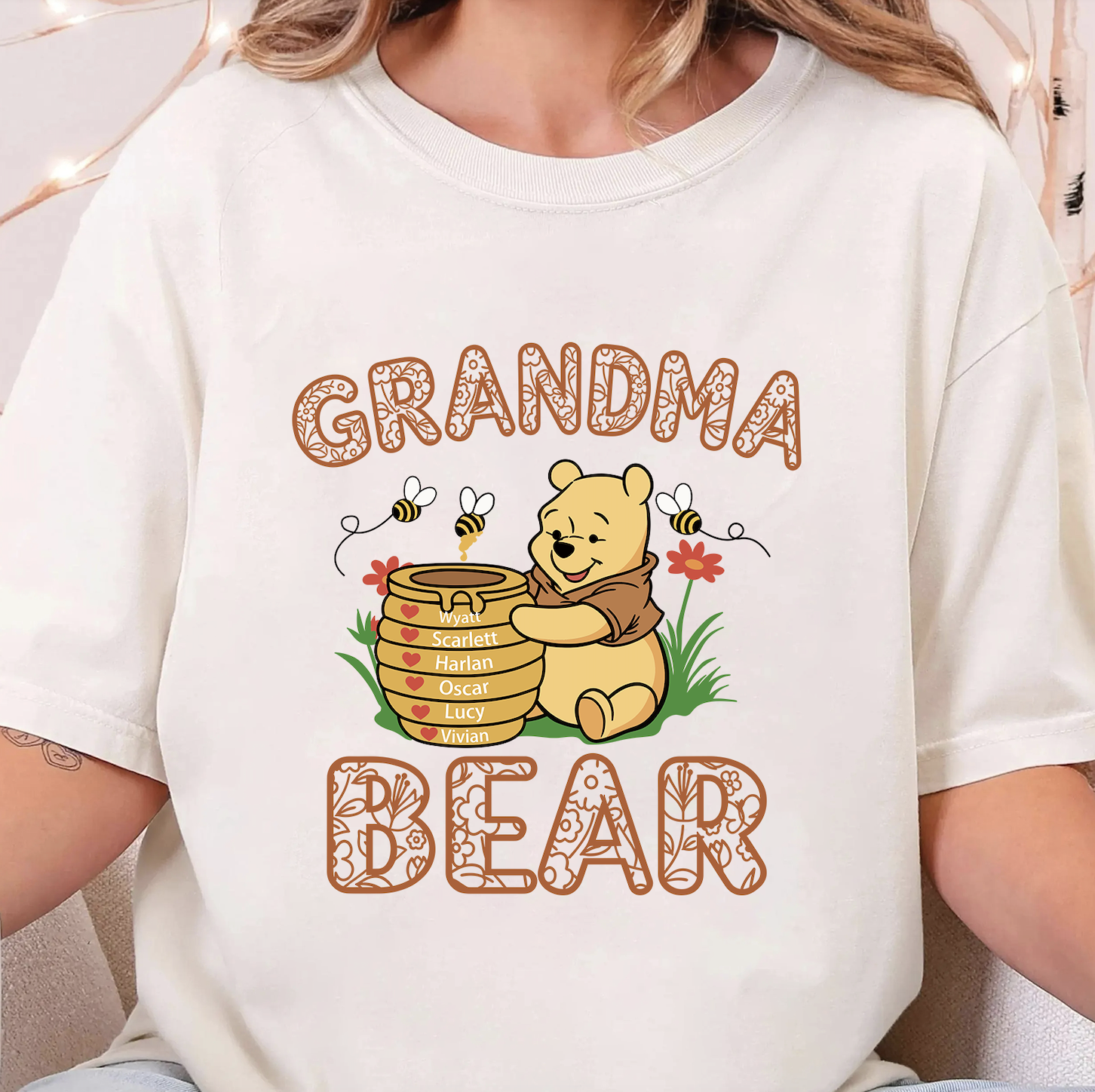 Personalized Mama Bear Sweatshirt with kids names