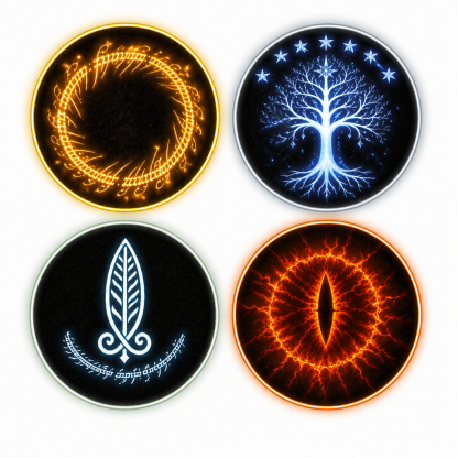 Mythic Rune Sigil LED Car Door Projector Lights - View