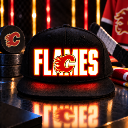 Hockey Team LED Light-Up Snapback Cap