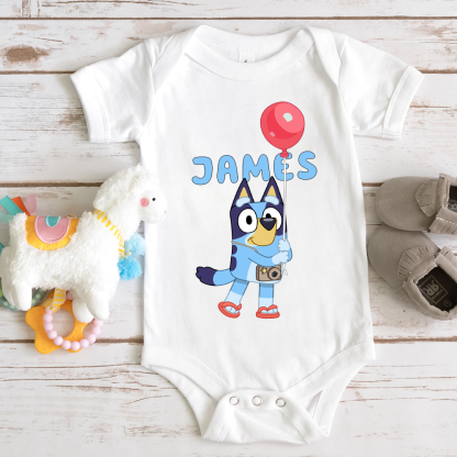 Personalized Cartoon Baby Onesie Cute Bodysuit with Name