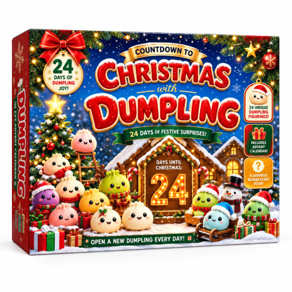 2026 Christmas Dumpling Squishy Advent Calendar - 24-Day Countdown