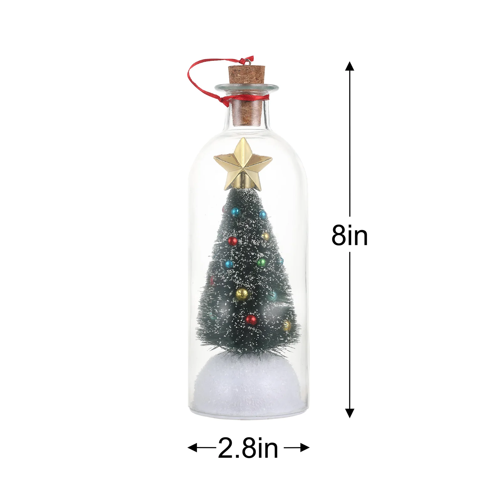 Christmas 8" Recordable Christmas Tree Message In A Bottle