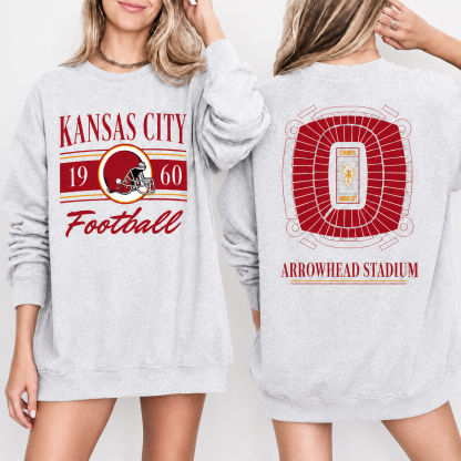 Vintage All Team Football 2 Sided Sweatshirt