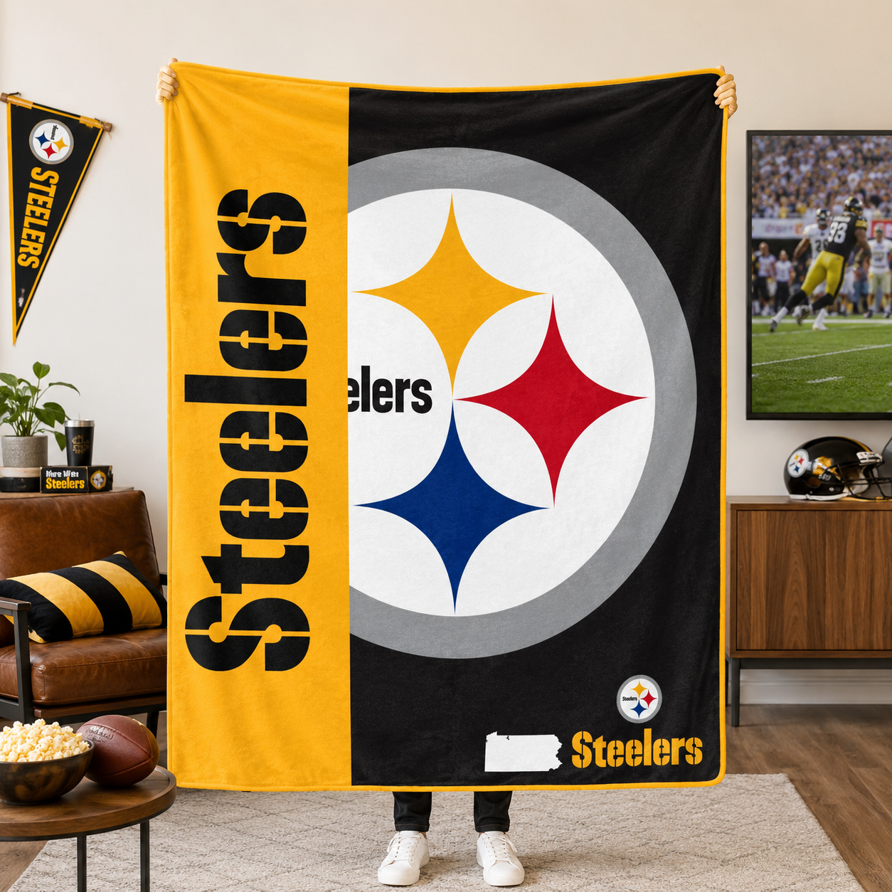 Football Blanket Soft Throw Game Day Gift